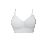 Non Wired Bras for Women UK Sports with Soft Support with Removable Pads Push Up Control Solid Full Coverage Comfort Leisure Running White