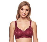 Non-wired Full Figure Bra with Wide Straps Rhodos Susa 8144 34-46 B-F Ruby Red