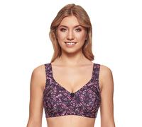 Non-wired Full Figure Bra with Wide Straps Susa 8156 36-52 B-G Purple printed