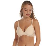 Non-padded plunge bra without underwire for women Lisca Laura Beige 95A