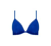 Non-wired padded triangle bikini top for women Lisca Panama Bleu 44A