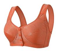 Non Wired Seamless Bra Front Buttoned Mom's Sports Underwear Women's Plus Size Vest Without Underwire Ladies Lace Bras
