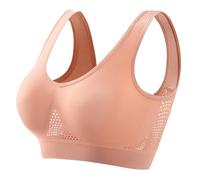Non Wired Seamless Comfort Bra for Women Full Coverage Soft Push Up Padded Wireless Bralette T Shirt Sleep Everyday Bra Mid Impact Support Bras Solid Color Bralettes UK Running Quick Drying Elastic