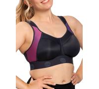 Non-wired Sports Bra Sydney by Ulla 6228 30-44 D-L Navy Blue-Pink