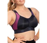 Non-wired Sports Bra Sydney by Ulla 6228 30-44 D-L Navy Blue-Pink