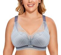 Non Wired Support Bras for Women Push Up Bras for Women Minimizer Bras for Large Busts Comfortable and Breathable Women's Bras Plus Size Girdle Brae Wireless Bras for Women UK 32Dd Blue