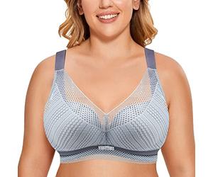 Non Wired Support Bras for Women Push Up Bras for Women Minimizer Bras for Large Busts Comfortable and Breathable Women's Bras Plus Size Girdle Brae Wireless Bras for Women UK 32Dd Blue