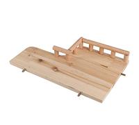 Non- Wooden Climbing Platform for Small Animals Comfortable Rest Area for Hamsters and Gerbils Khaki Color 20 X 33.5 X 5cm