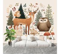 Non-Woven 3D Panoramic Beige Wall Mural Photo Wallpaper 400x280 cm
