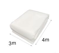 Non-Woven Cold-Proof Fleece for Plants, Frost Protection Fabric, 3x4m/3x6m/3x10m/3x15m, Breathable, Tear-Resistant, for Rhododendrons, Conifers, Ornamental Shrubs(3 * 4 m White)
