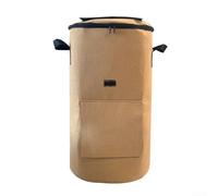 Non Woven Compost Bag for Organic Waste Bin, Leaf Bag and Garden Waste, Probiotic Fermentation Accelerator, Sturdy 33 Gallon 125L Capacity for Yard Cleanup(Camel Color)