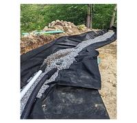 Non-woven Geotextile Fabric for French Drains, Landscape Weed Barrier, Soil Stabilization, Water Permeable
