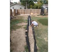 Non-Woven Geotextile Landscape Fabric 1m/1.5m/2m Width Durable Erosion Control Underlayment for Gravel 2m x 90m (6.5ft x 295ft)
