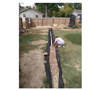 Non-Woven Landscape Fabric 7oz for French Drain PP Weed Barrier Erosion Control 1m/1.5m/2m Wide Underlayment 2m x 70m (6.5ft x 230ft)