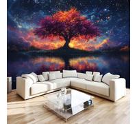 Non-Woven Paste The Wall Mural 3D Tree Of Life Photo Wallpaper | Wipeable Waterproof Mural Wallpaper Fantasy Mythology Feature Wall Art 200x140 cm for Living Room Bedroom Home Office N225