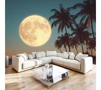 Non-Woven Paste The Wall Mural 3D Tropical Palm Tree Photo Wallpaper