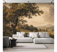 Non-Woven Paste The Wall Mural 3D Vintage Rural Forest Photo Wallpaper | Wipeable Waterproof Mural Wallpaper Pastoral Landscape Feature Wall Art 400x280 cm for Living Room Bedroom Home Office P89