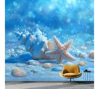 Non-Woven Photo Wallpaper Nature Blue Ocean Wall Mural 350x264 cm