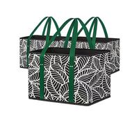 Non-woven picnic bag shopping blue dual-purpose foldable handbasket supermarket convenience store storage blue camping must-have