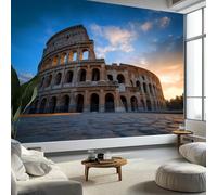 Non-Woven Premium Sunset Mysterious Traditional Nature Wallpaper, 3D Panoramic Custom BlueWallpaper Mural 59 x 41 inch (W x H) - Living Room Background Decoration Poster