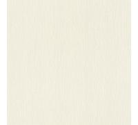 Non-woven satin wallpaper Rasch Trianon plain cream white 570007 (4,79£/1qm)