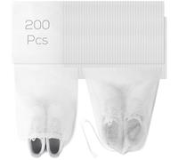 Non-Woven Shoe Bags 200 Pcs With Drawstring, Dustproof Shoe Covers For Travel, Storage Pouches For Boots, Sneakers, Purses