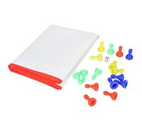 Non Woven Snakes Ladders Board Game Set with Bright Color Printing | Improve concentration and observation with this traditional ludo board set for parent child play and easy carry