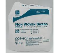 Non Woven Swabs 1870A Sterile 4 Ply 10cm x 10cm (5's) X40 - REF: PM1870A