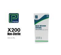 Non Woven Swabs 1920 Non-Sterile 4 Ply 10cm x 10cm Pack of 200 - REF: PM1920