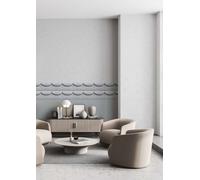 Non-woven wallpaper 3D effect concrete look graphic light grey 34489 (4,88£/1qm)