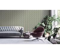 As Creation A.s. Creation My Home My Spa Green & Gold Geometric Wallpaper 38691-3