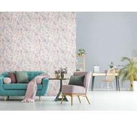 Non-woven wallpaper 47411 leaves Scandi style white pink Marburg (5,02£/1qm)