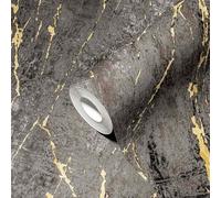 Non-woven wallpaper A.S. Creation anthracite gold marble look 38817-5 (4,26£/1qm