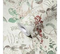 A.S. Création The Bos 388252 Non-Woven Wallpaper Country House Wallpaper 10.05 m x 0.53 m Made in Germany White Green