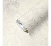 Non-woven wallpaper A.S. Creation white metallic texture Uni 38833-1 (3,86£/1qm)