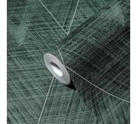 Non-woven wallpaper AS Creation Green Silver Diamond Metallic 38824-2 (3,73£/1qm