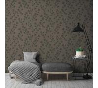 Galerie Fusion Floral Bronze Brown Wallpaper FS72004, Brown