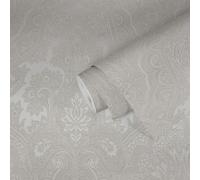 Non-Woven Wallpaper Baroque Design grey silver 38708-4 (3,73£/1qm)