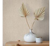 Non-woven wallpaper bast 3D look knitted pattern beige brown 47484 (6,41£/1qm)