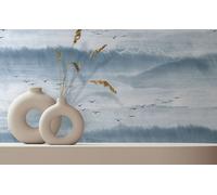 Non-woven wallpaper birds seagulls clouds white blue grey 81627 (4,38£/1qm)