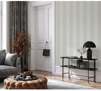 Non-woven wallpaper block stripes textile texture grey cream 34412 (4,44£/1qm)