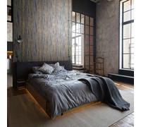 Non-woven wallpaper concrete look anthracite copper metallic 35156 (5,33£/1qm)