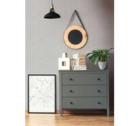Non-woven wallpaper concrete look plaster plain light grey 33370 (4,05£/1qm)
