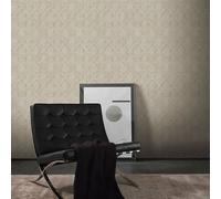 Non-woven wallpaper cord look diamond pattern beige brown 10509-02 (2,86£/1qm)