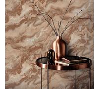 Marble Wallpaper Mocha Gold Metallic Vinyl Elle Decoration Mystic Spell 10447-13