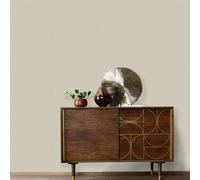 Elle Decoration Luxury Plain Taupe Woven Vinyl Wallpaper by Erismann