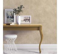 Elle Decoration Metallic Concrete Beige Vinyl Wallpaper by Erismann