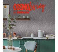 Non-woven wallpaper exotic leaf pattern grey metallic 79064-5 (4,79£/1qm)