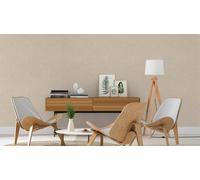 Non-woven wallpaper fabric texture plain beige gray Rasch 312164 (2,79£/1qm)