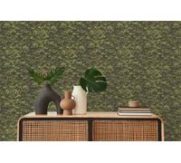 Non-woven wallpaper floral moss look wall nature 3D green 39405-1 (3,13£/1qm)